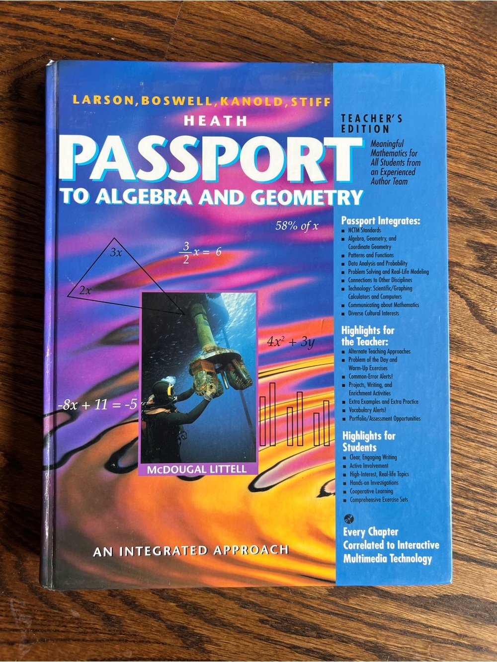 Heath Passport Math Textbook Teacher’s Edition Passport to Algebra and Geometry